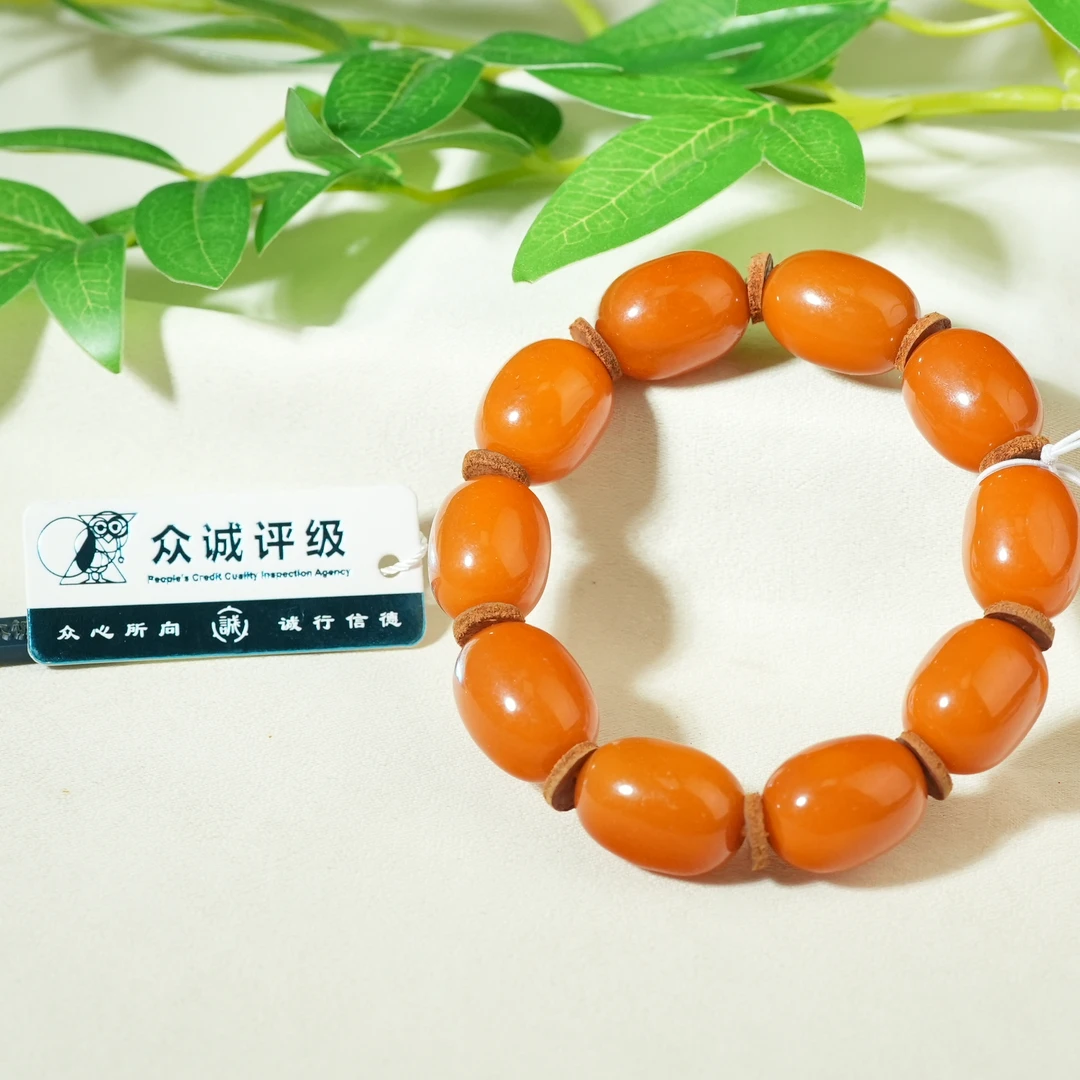 十九世纪蜜蜡枣珠手串【古珠精选】AAML2501224012