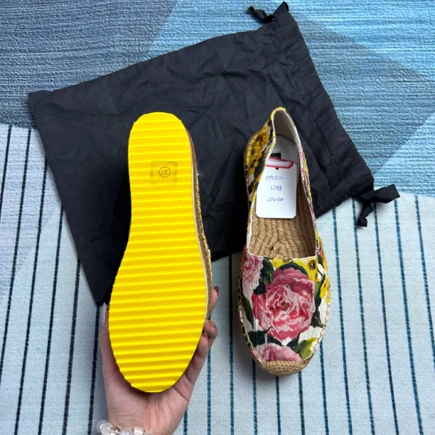 未使用 maje DG花纹渔夫鞋三七码