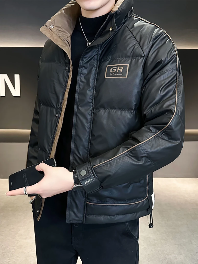 凯邦威高端立领羽绒服潮牌新款男款男士冬季保暖潮流休闲加厚外套