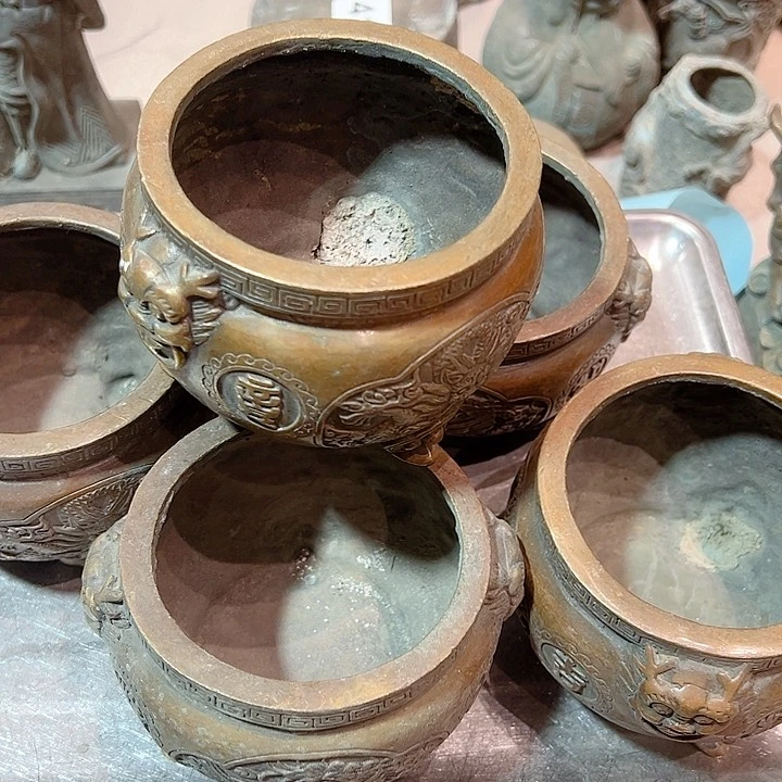 【****子黄铜摆件工艺品，