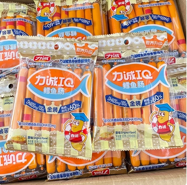 力诚 鳕鱼肠 芝士味 80g*8