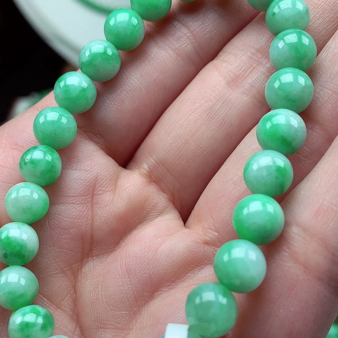 翡翠未镶嵌毛衣链翡翠