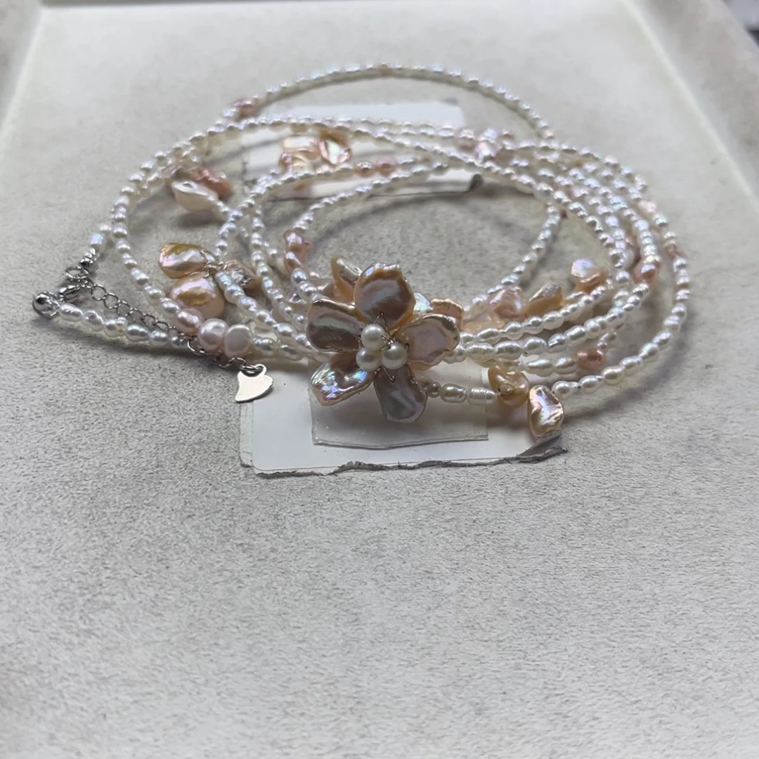 毛衣链淡水珍珠未镶嵌【纯恬】