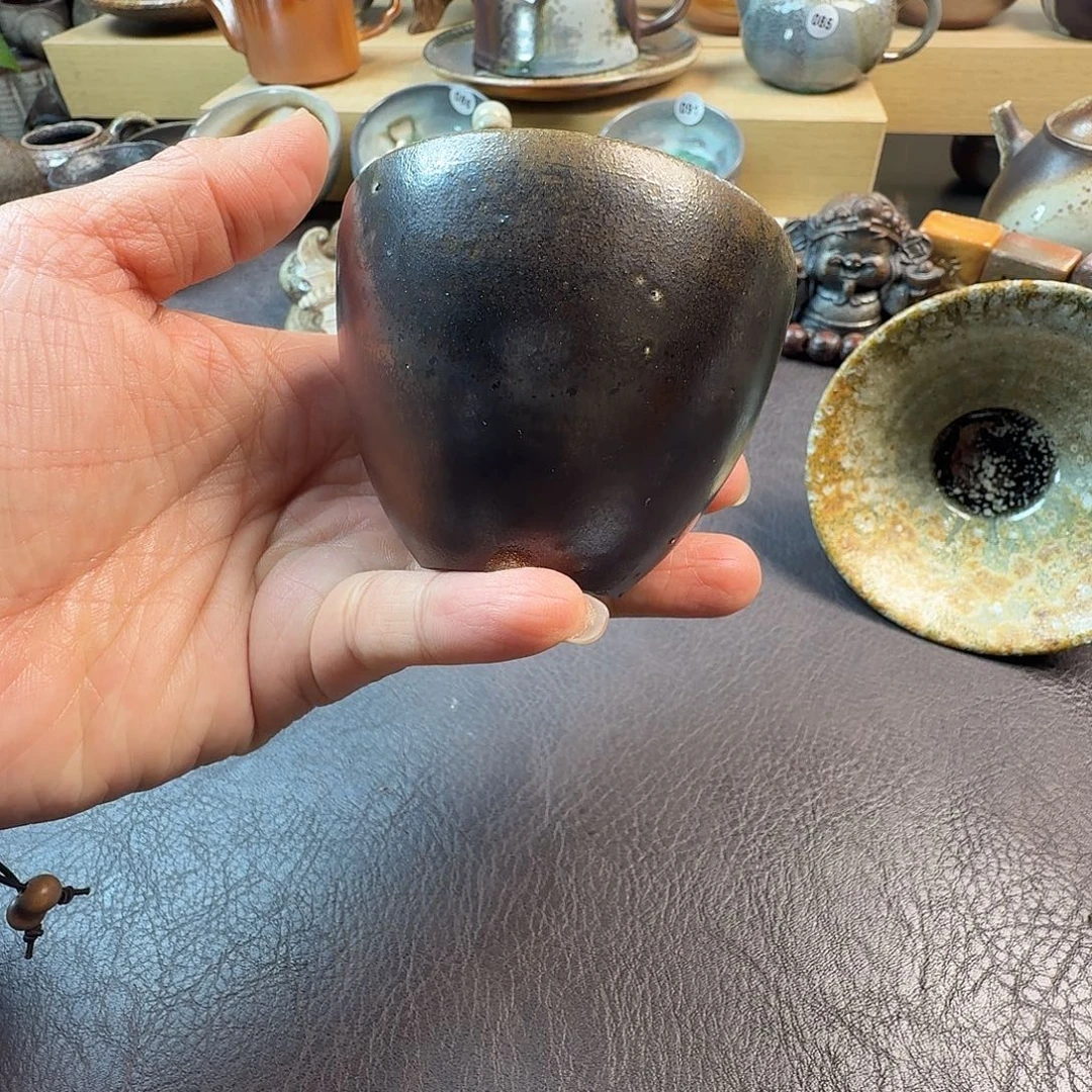 手工手作柴烧主人杯