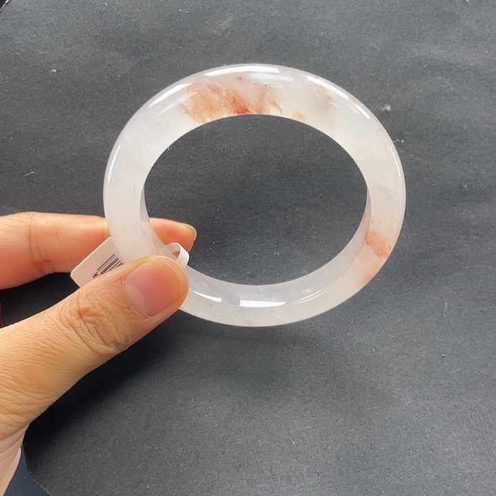 石英质玉（非洲翠）合金手镯