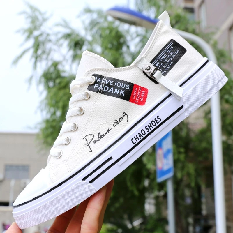 男鞋2025新款秋季百搭学生经典布鞋运动休闲帆布鞋青少年软底板鞋