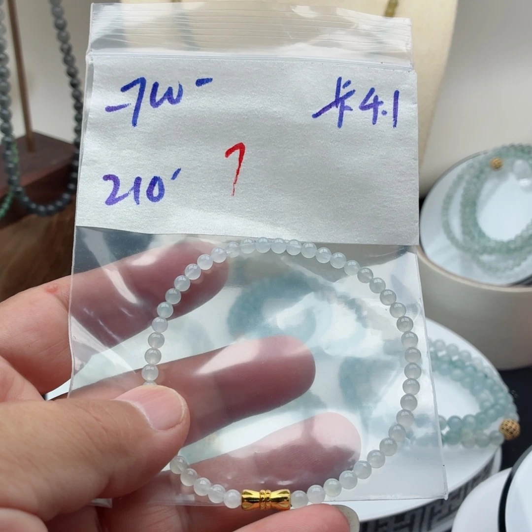 定制翡翠未镶嵌翡翠珠链