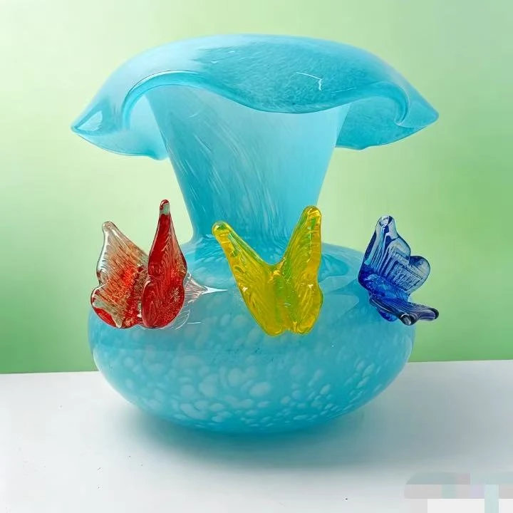 W677创意琉璃花瓶水培器皿家居客厅插花装饰艺术摆件