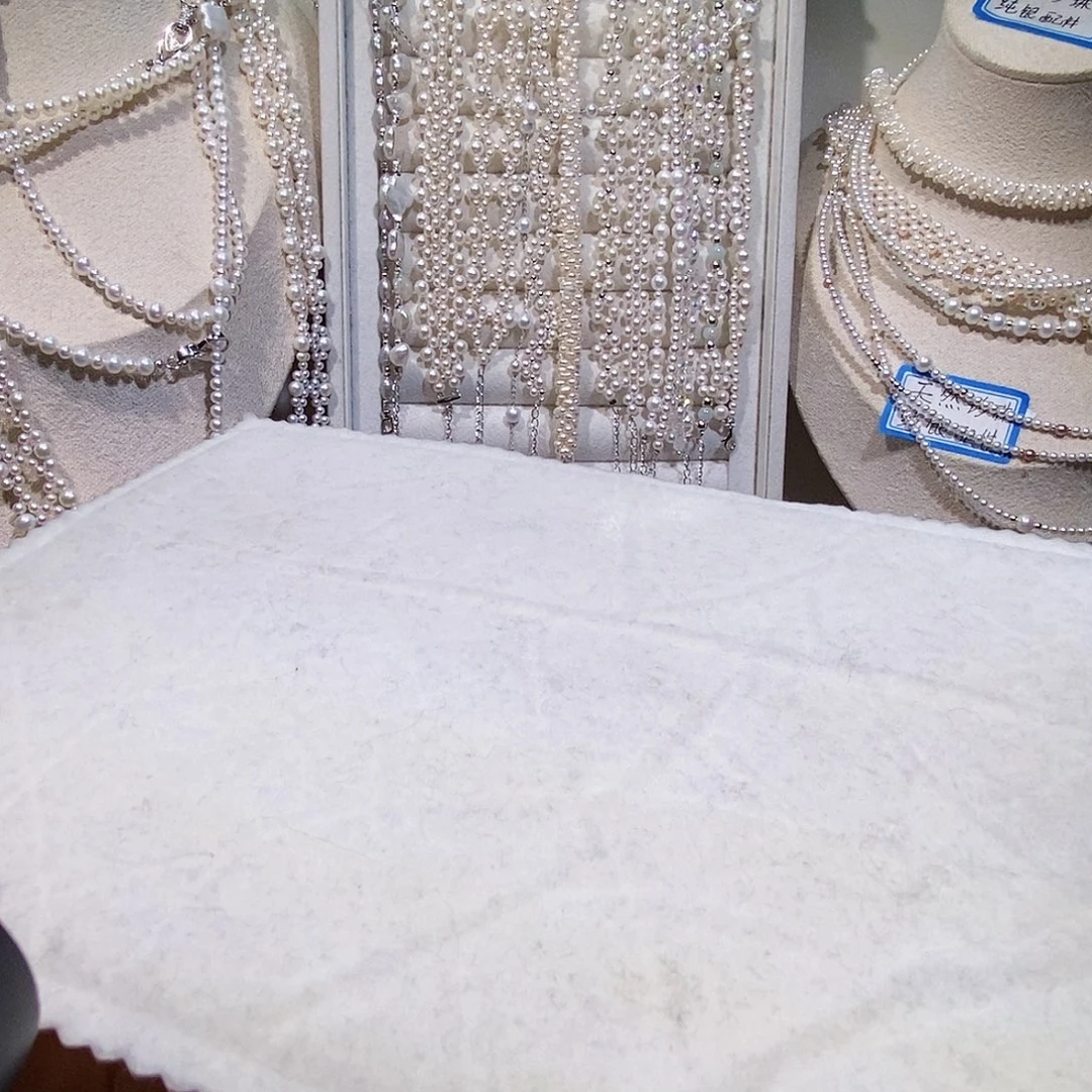 淡水珍珠耳饰银S925镶嵌手链