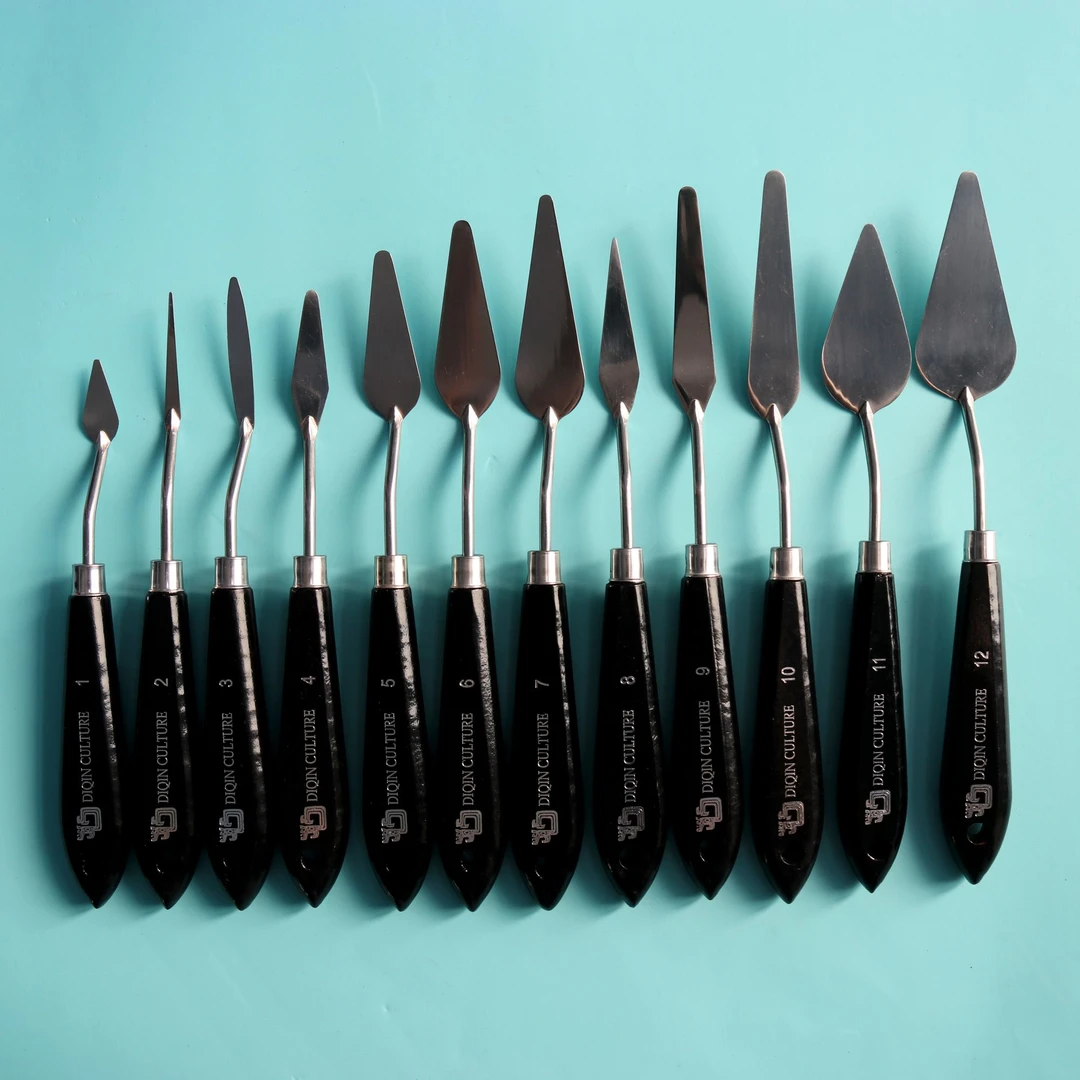 归林浮雕绘画专业刮刀工具雕塑绘画刮刀画浮雕画刮刀调色刀画笔