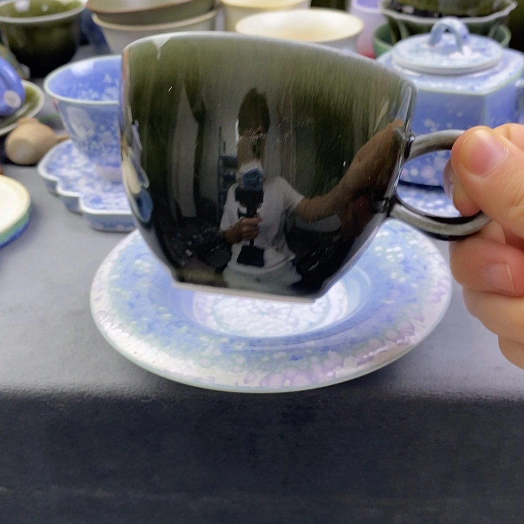 景德镇高温颜色釉咖啡杯