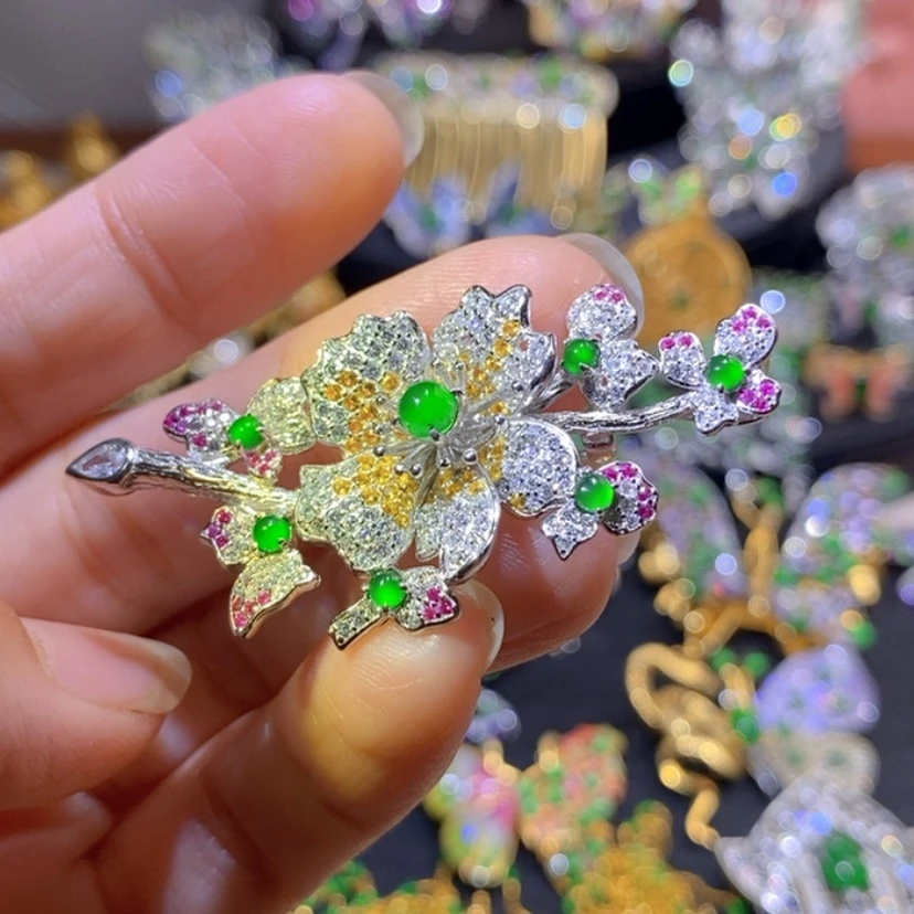 【闪购商品】银S925镶嵌挂件翡翠