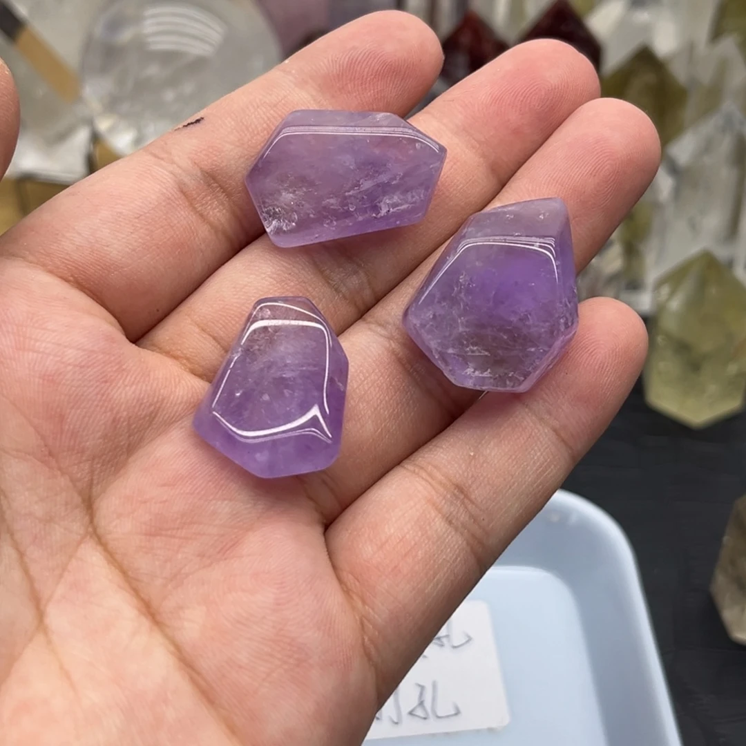 水晶珠宝半成品未镶嵌64 紫水晶随行
