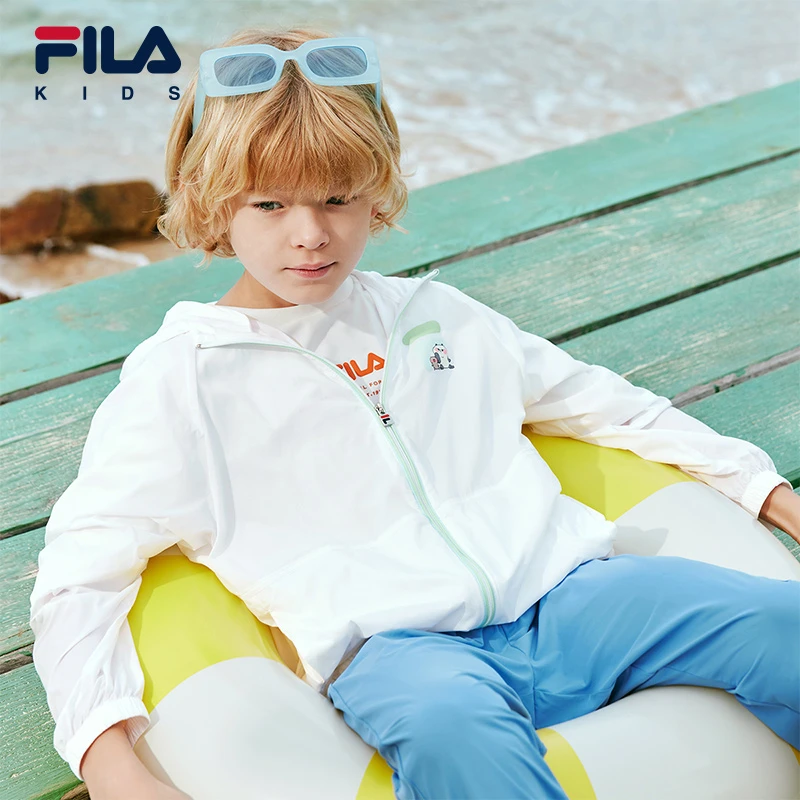 【斐乐儿童】2025夏新款中大童时尚百搭防晒外套K51B524702【欧若风】