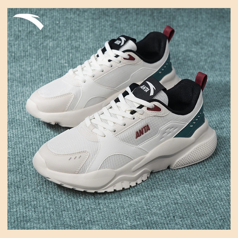 安踏小老爹鞋新款冬季厚底增高防滑舒适休闲潮流透气复古运动鞋男