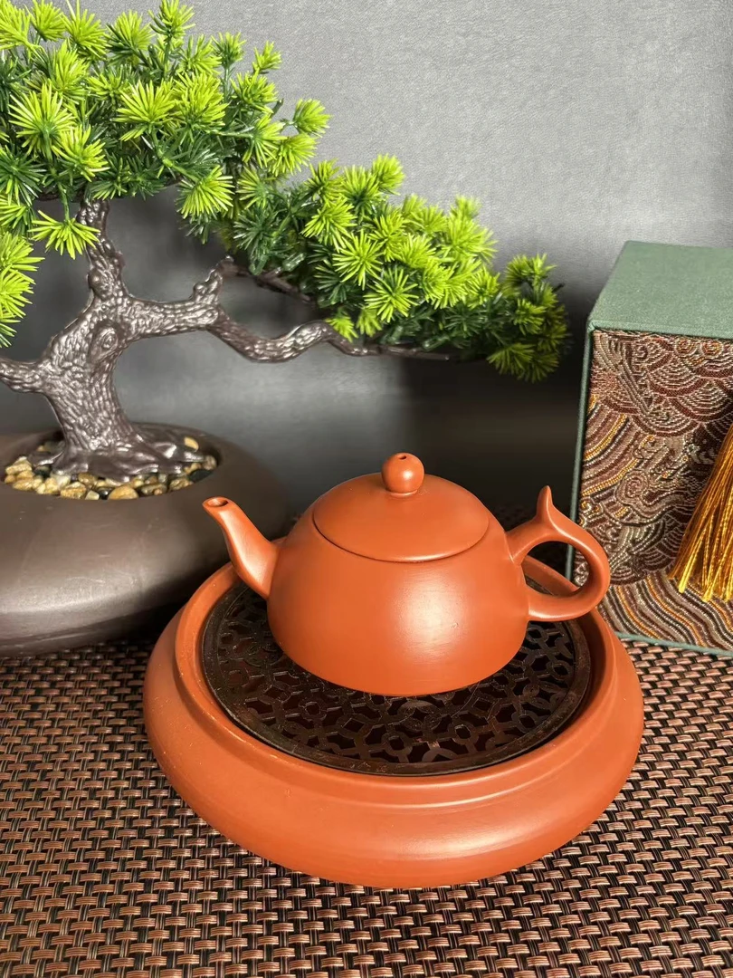 125cc将军壶潮州手拉壶原矿朱泥茶壶