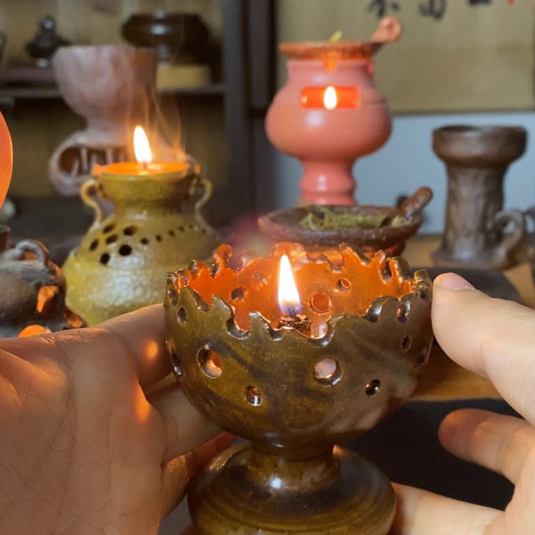 景德镇陶瓷艺术油灯