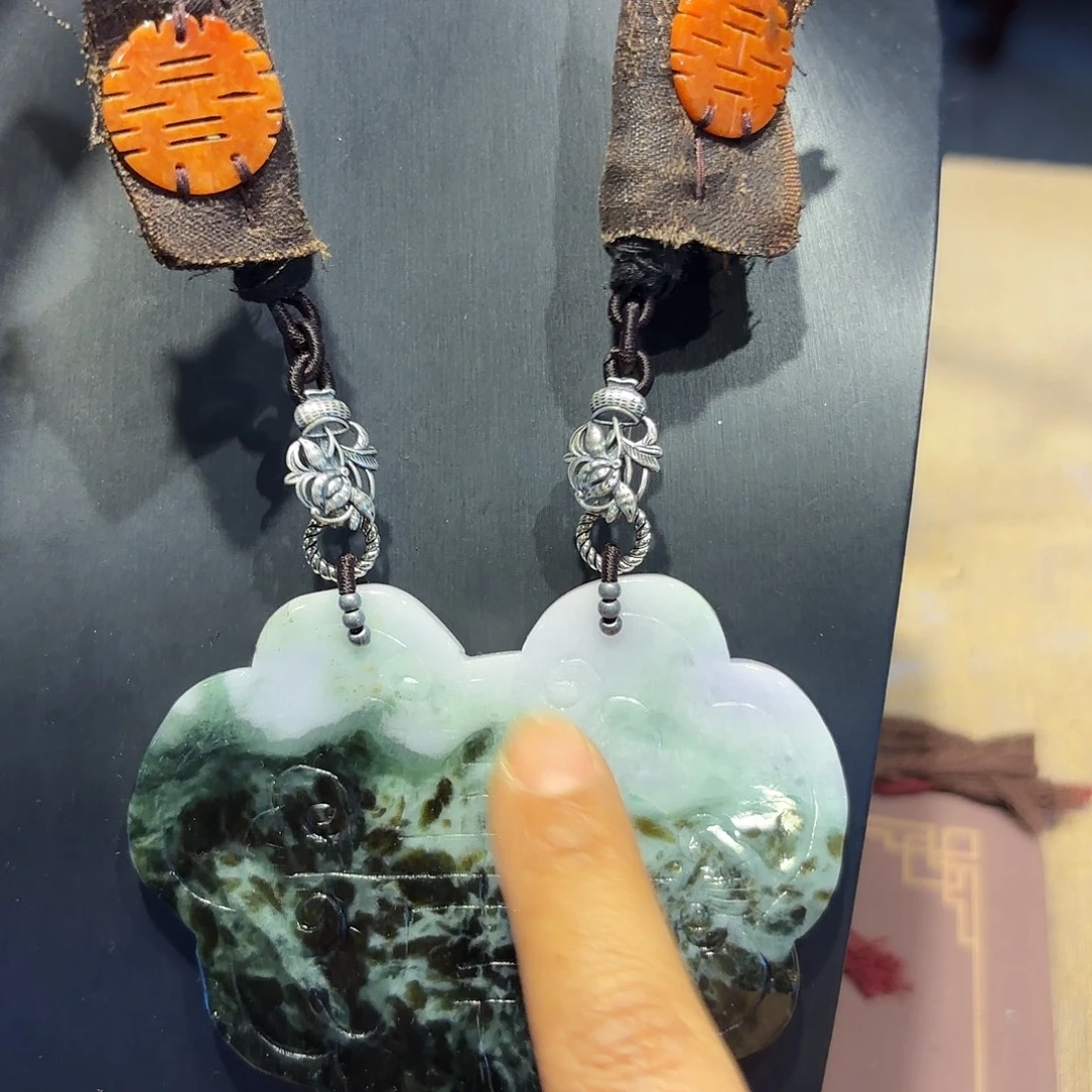 翡翠未镶嵌颈饰原创