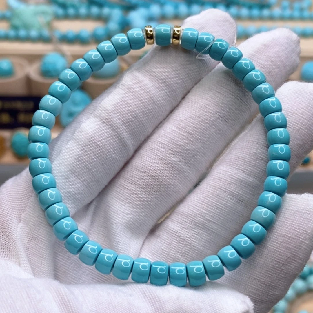 绿松石未镶嵌珠宝奇石5.5mm