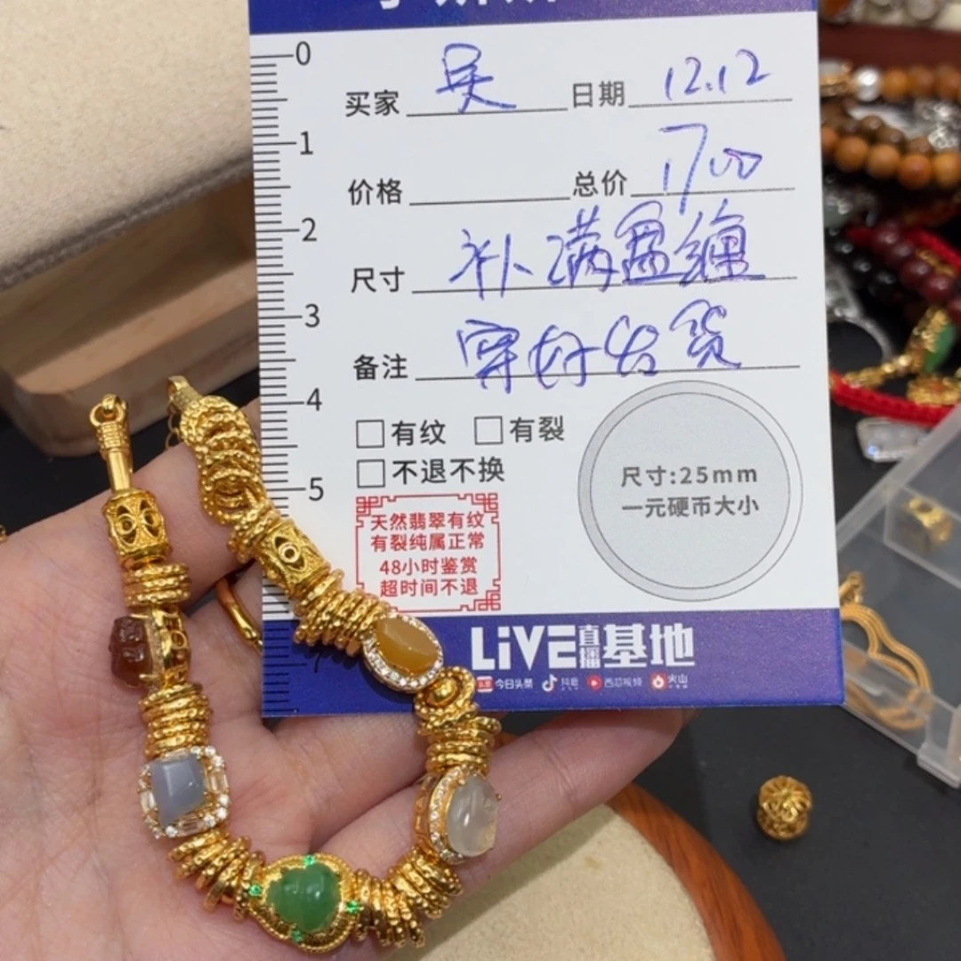 吴***憨翡翠银S925镶嵌颈饰手链