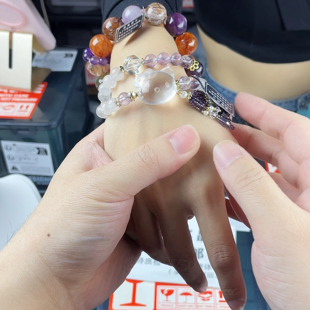 银S925镶嵌水晶手链