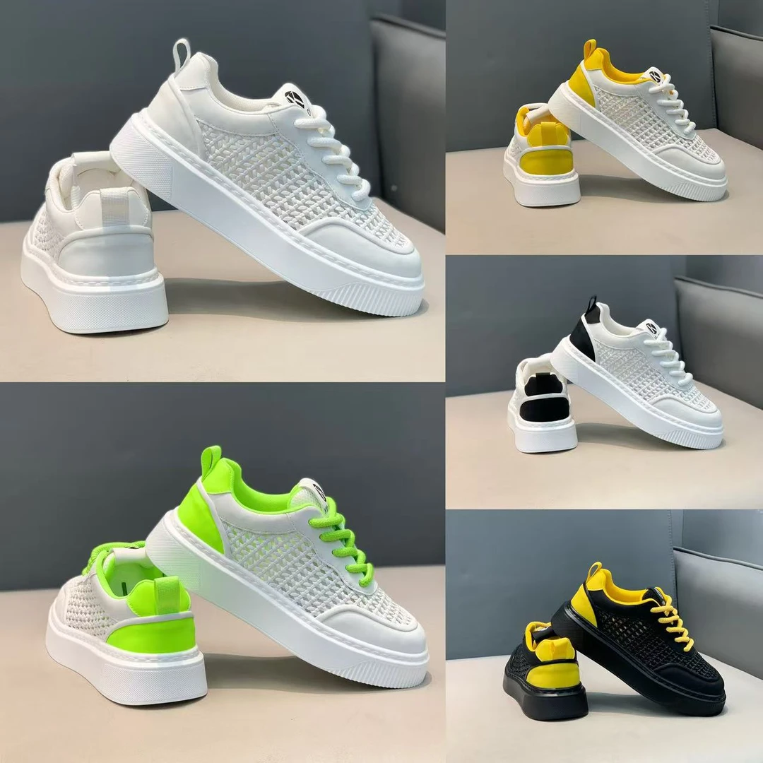 OK 8-929【皮鞋码】夏季新款皮网拼接休闲舒适轻便个性男款潮鞋