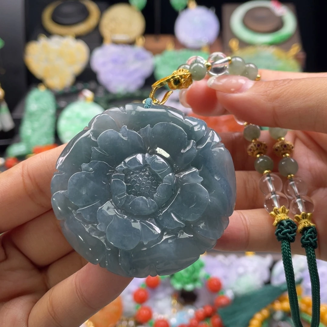 翡翠未镶嵌颈饰代编织