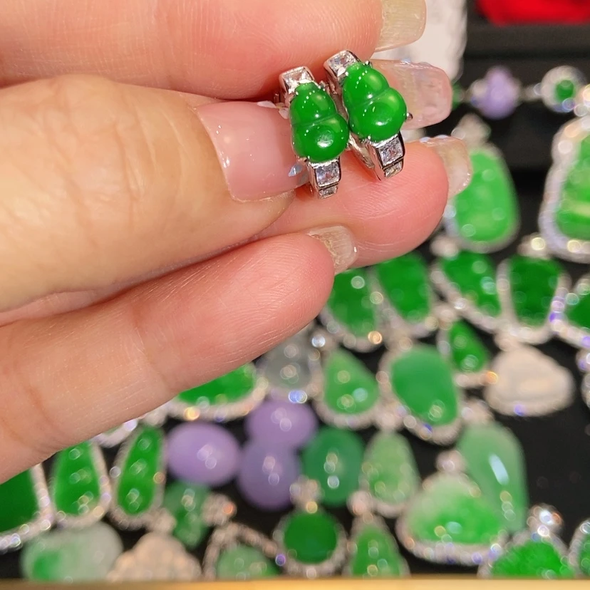 【闪购商品】未镶嵌翡翠耳饰天然翡翠