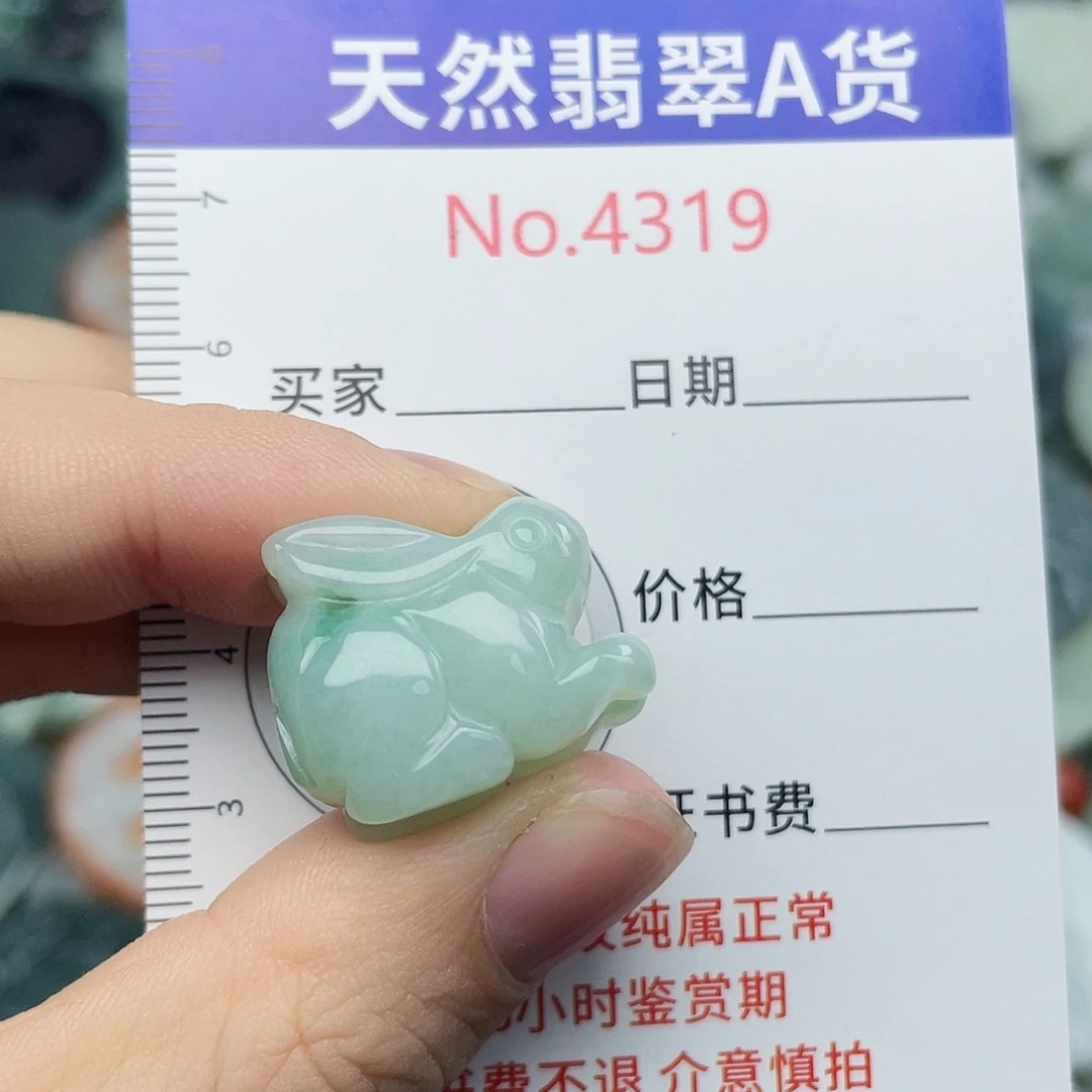 翡翠未镶嵌挂件4319