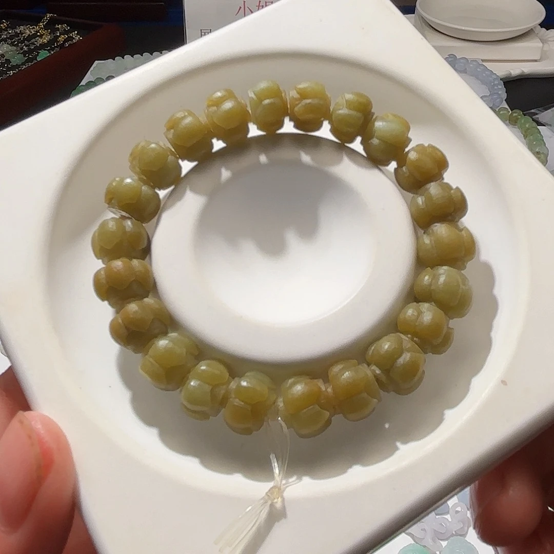 未镶嵌定制翡翠天然缅甸翡翠A货莲花珠不退不换
