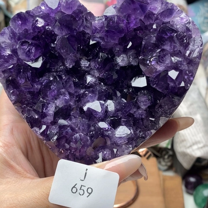 紫晶珠宝半成品未镶嵌