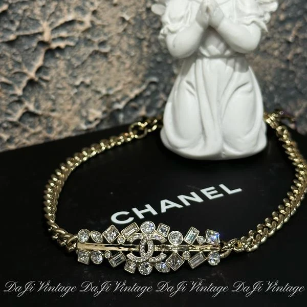 大吉中古/Chanel香奈儿23p双c水钻项链