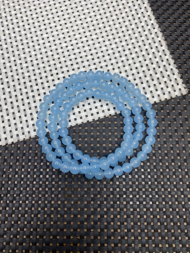 海蓝卡6m三圈手串912