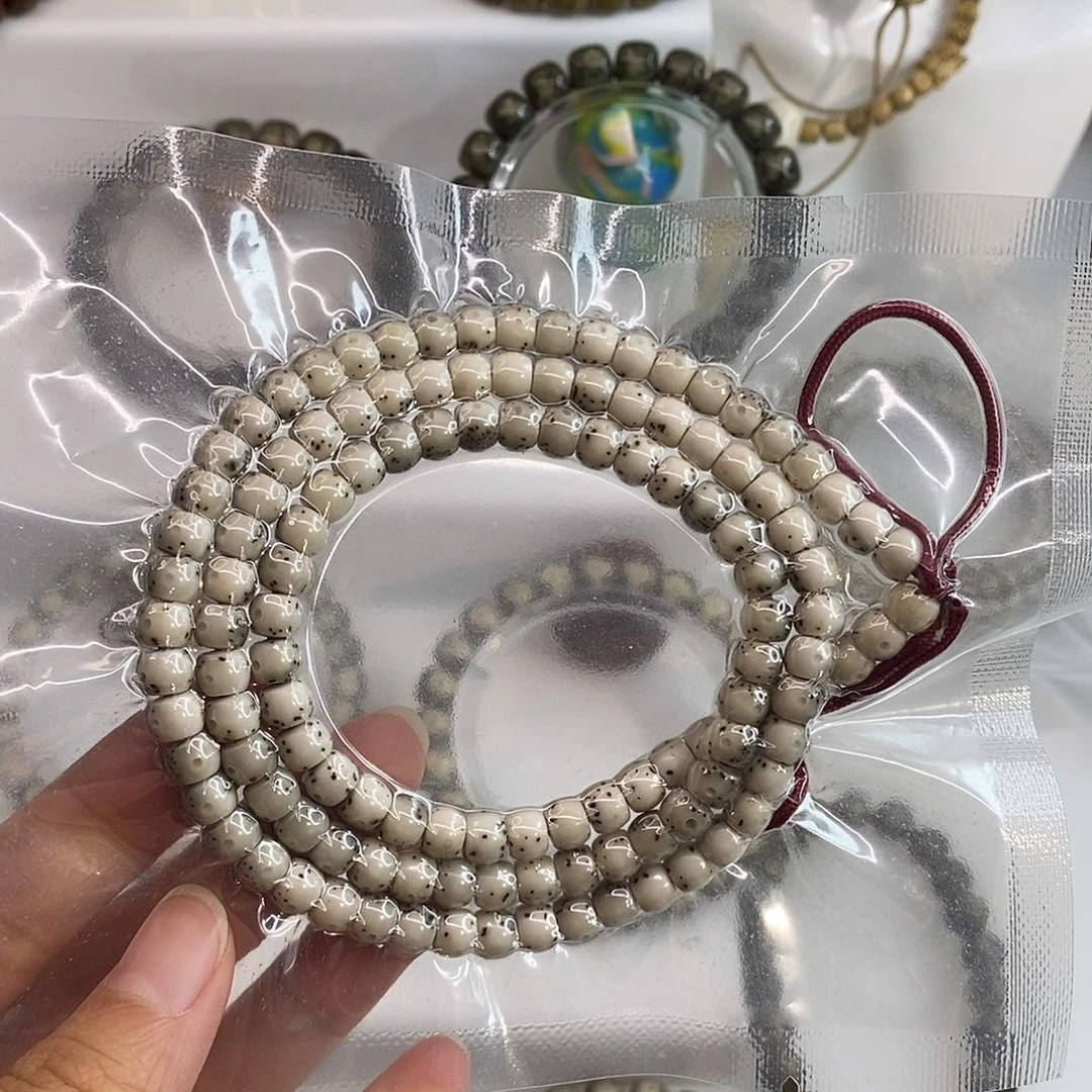 星月菩提手串卡6通体留白108H020