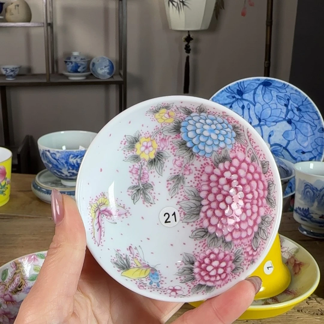 杯叮****1景德镇陶瓷柴烧多人