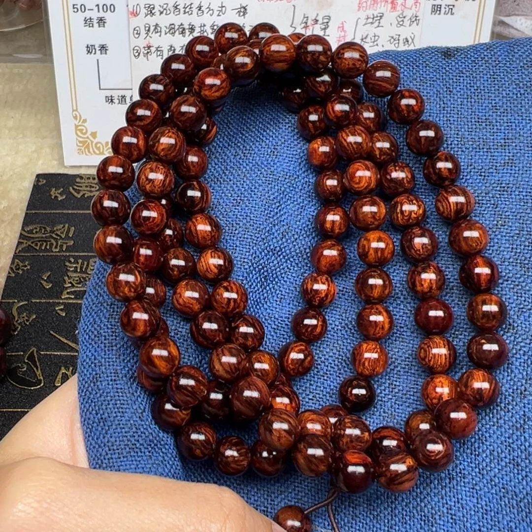 木t****a红降08-108圆珠黑金树心油满纹料