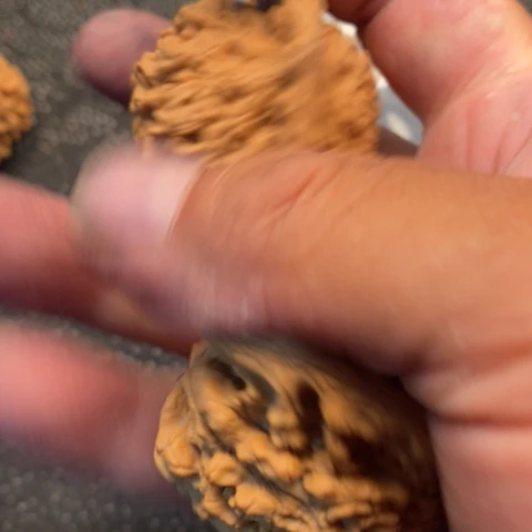 文玩核桃把件官帽9.9