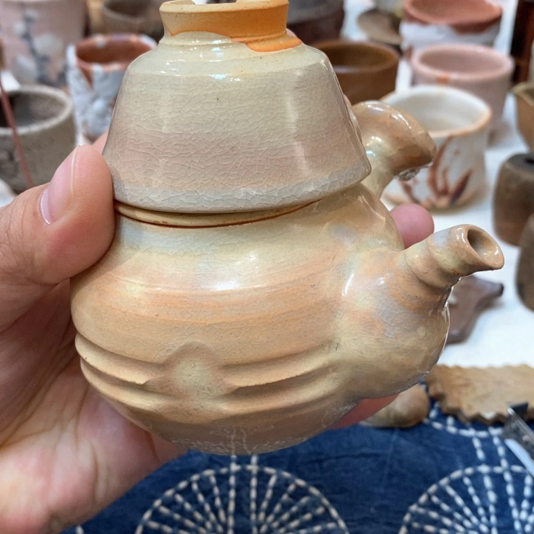 柴烧侘寂粗陶茶具
