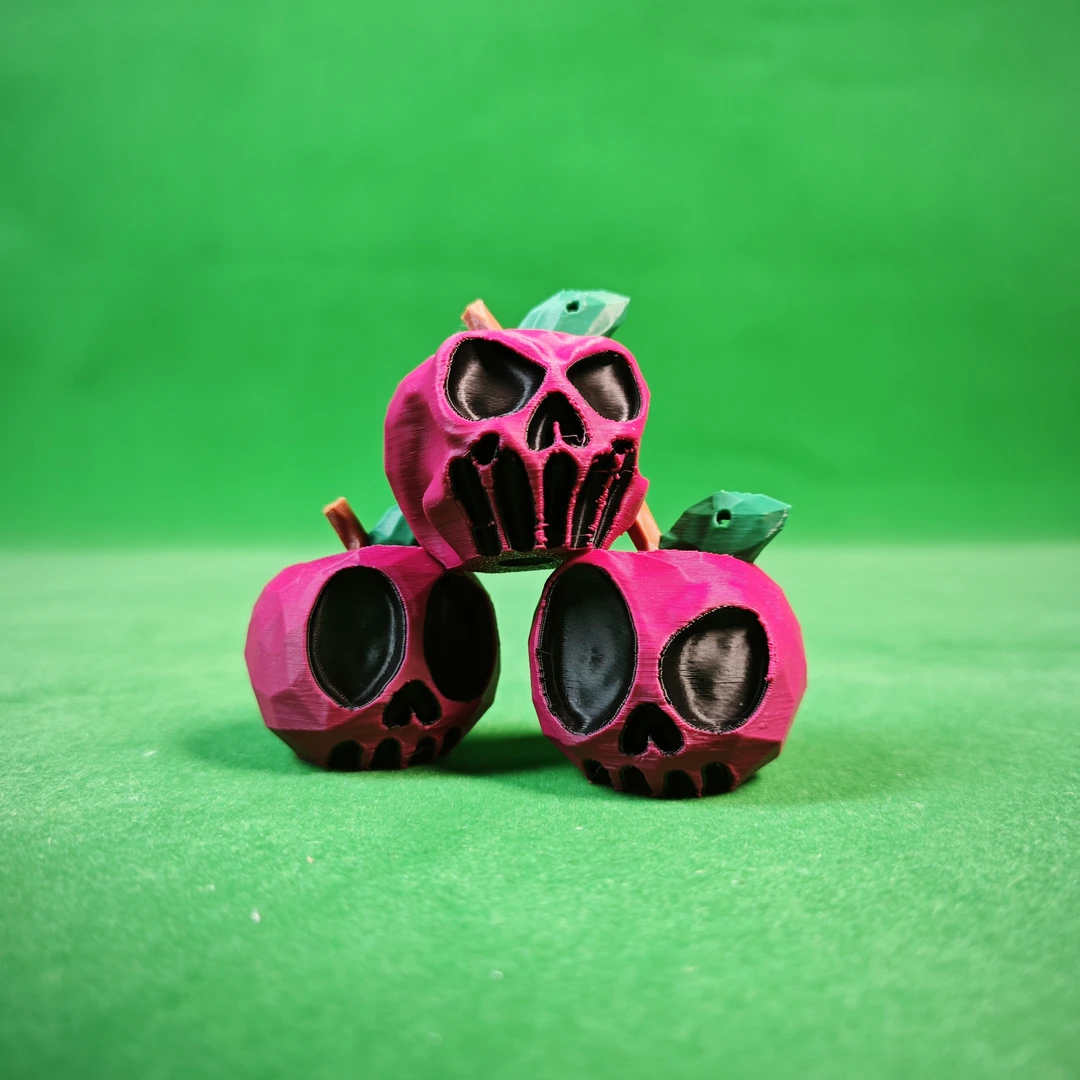 怪诞苹果挂件磁吸玩具哥特式风巫婆水果挂饰冰箱贴