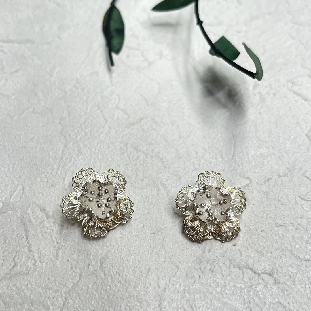 925银耳饰 【六六中古】孤品复古耳夹ap6774