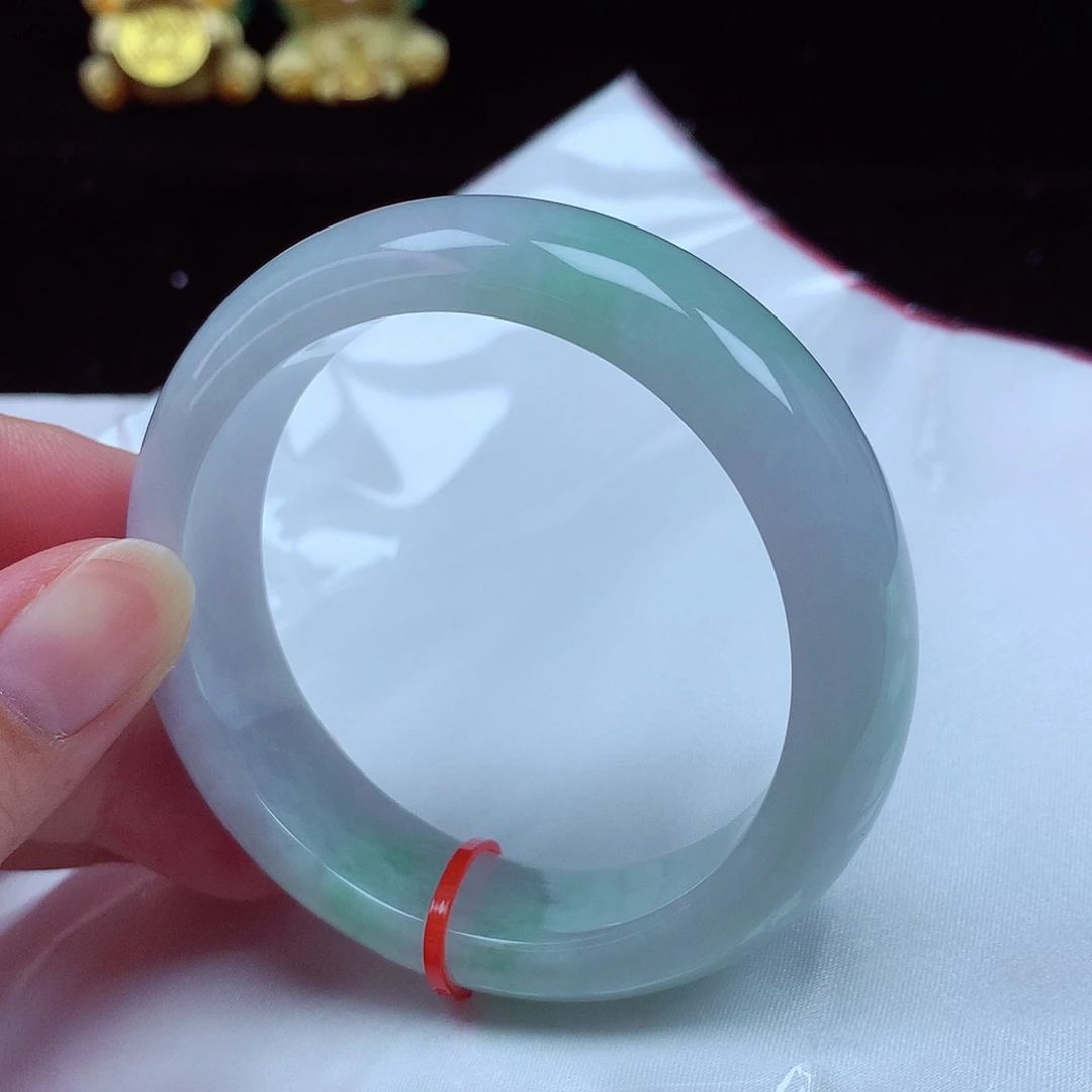 翡翠未镶嵌手镯55圈