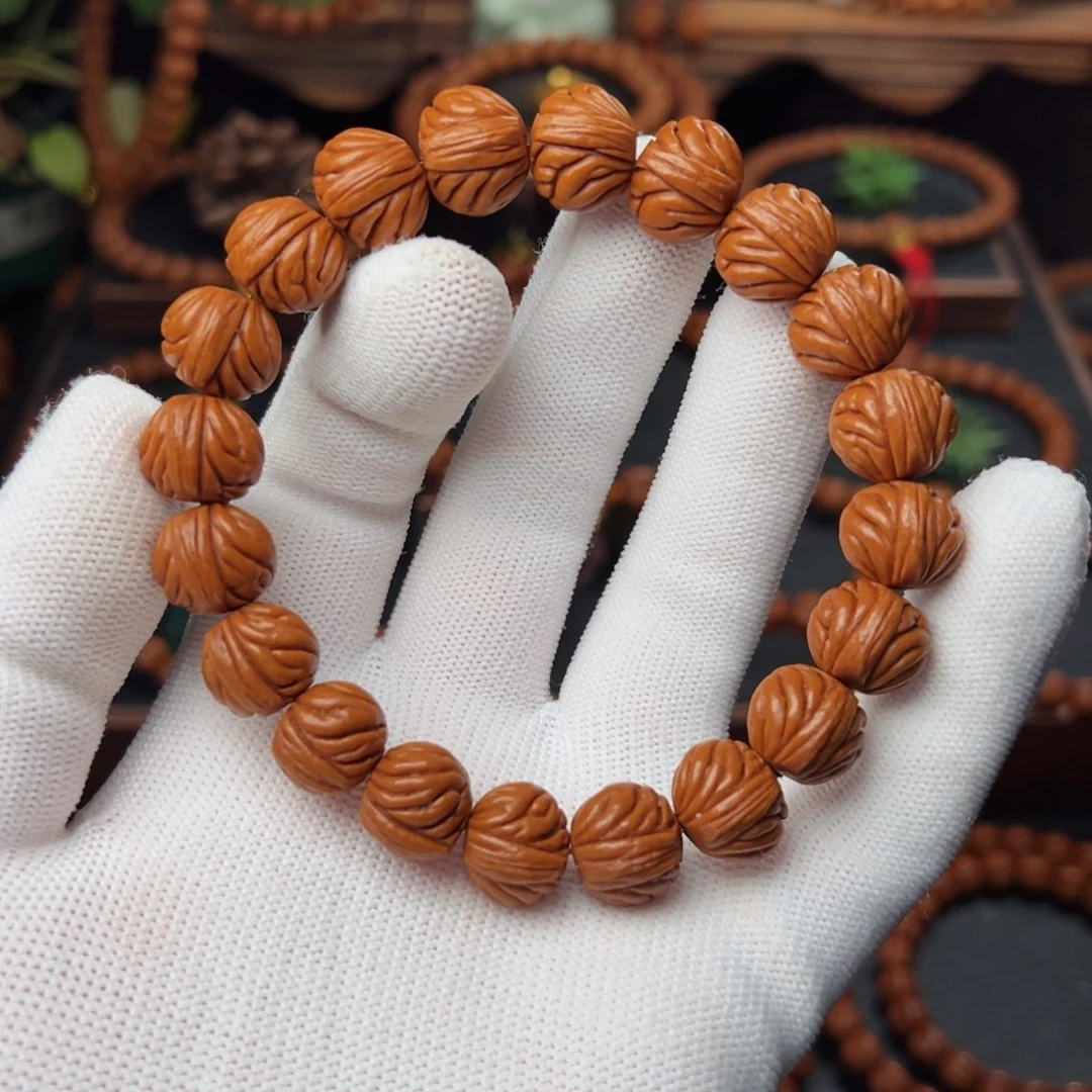 吊坠桃核14野生火龙纹