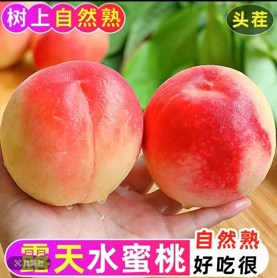 【产地直发】当季新鲜水蜜桃 自然成熟 多汁香甜 果香浓郁 现摘现发