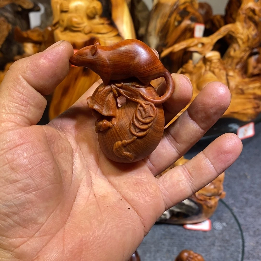 柏木（崖柏）木雕工艺品摆件家居崖柏手串崖柏