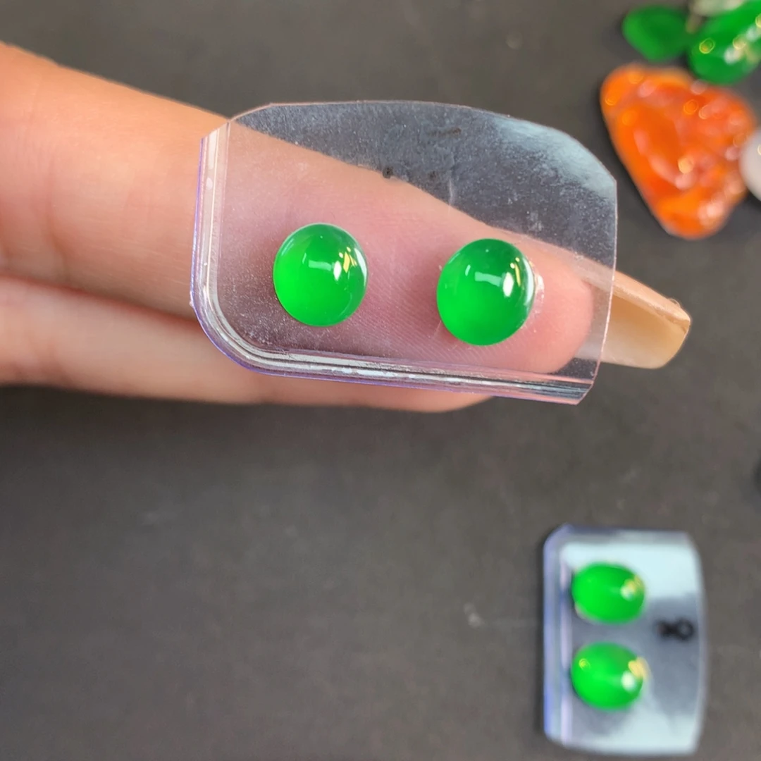 翡翠裸石翡翠翡翠6.78-6.28-4.1