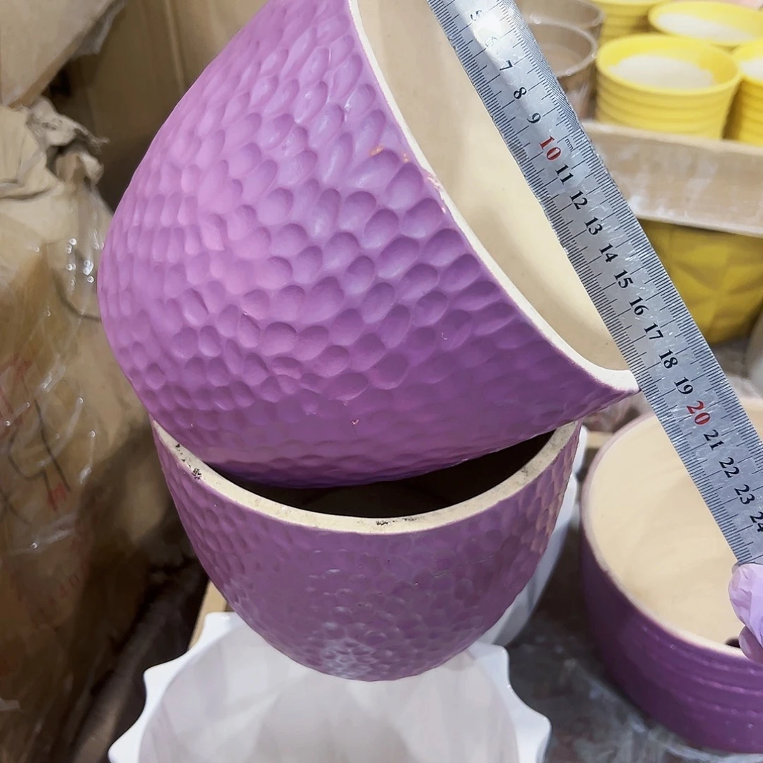 有孔外贸尾单陶瓷花盆凑单10米包邮