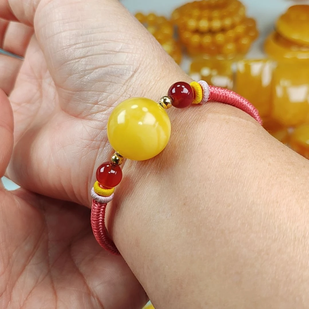 琥珀手链未镶嵌手链