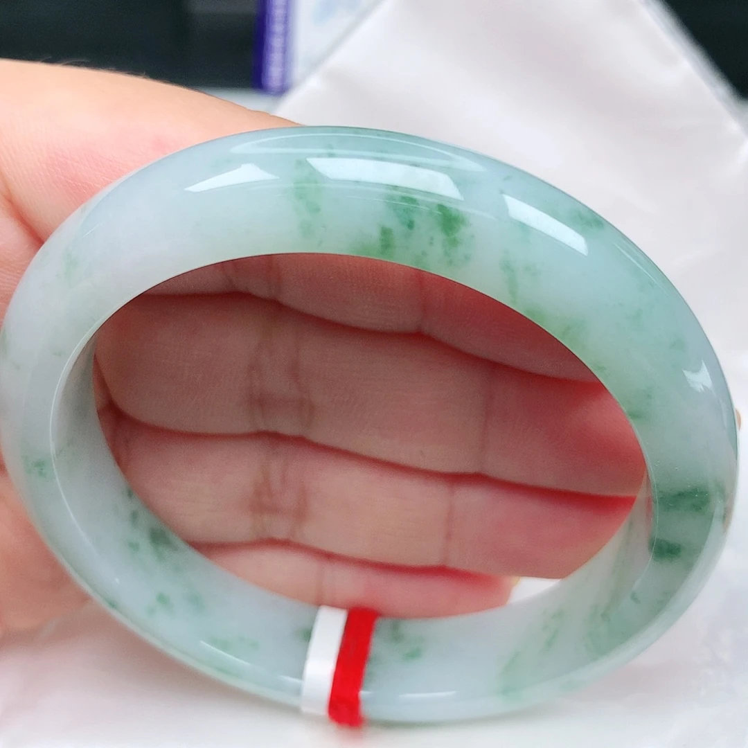 未镶嵌手镯翡翠20小绿花