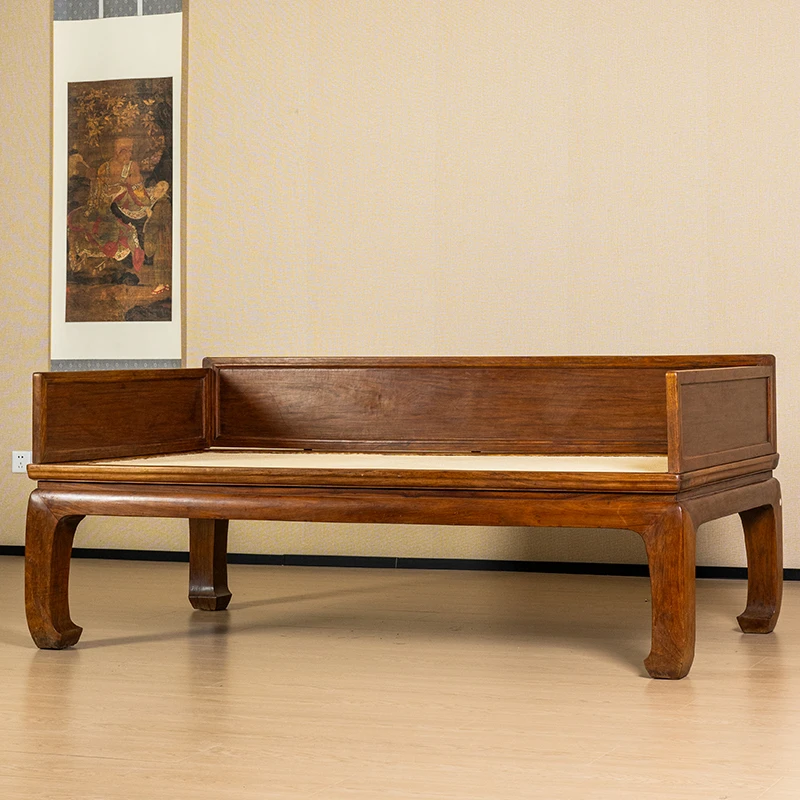 【海黄珍品】明代 黄花梨独板三围屏罗汉床（售价1220万）古董收藏