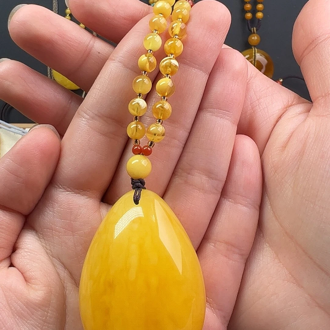 蜜蜡颈饰未镶嵌哲*宇蜜蜡
